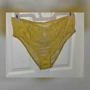NWT Sheer Mustard Undies
